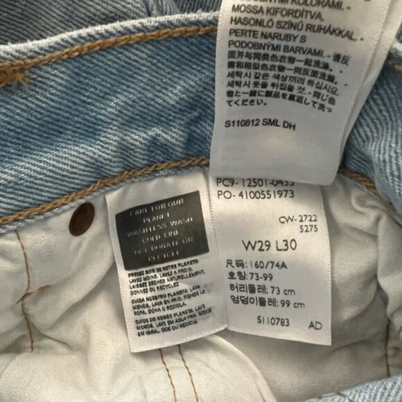 Levi's 501 150th Anniversary Edition Women’s Lt Blue Button Fly Jeans Size 29x30 - Picture 11 of 14